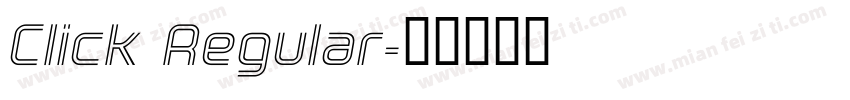 Click Regular字体转换